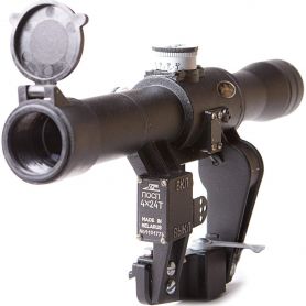 POSP 4x24 T Optical Rifle Scope SKS / SVD / PSL Side Mount 400m Rangefinder